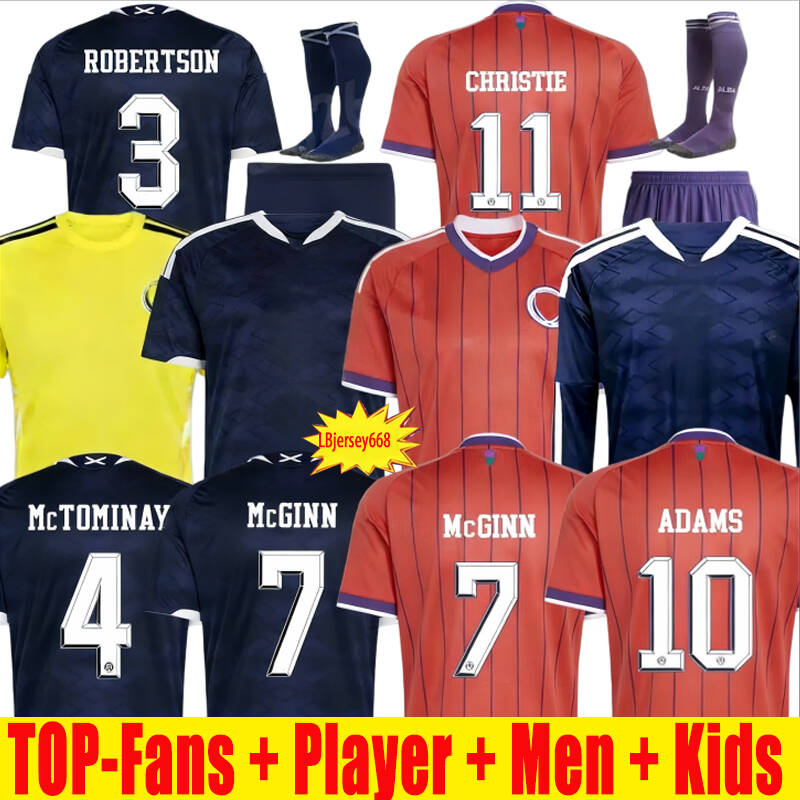 2026 World Cup Soccer Jerseys scotland football shirt ROBERTSON ADAMS DYKES McTominay McGREGOR SHANKLAND MCGREGOR Home away goalkeeper men kids