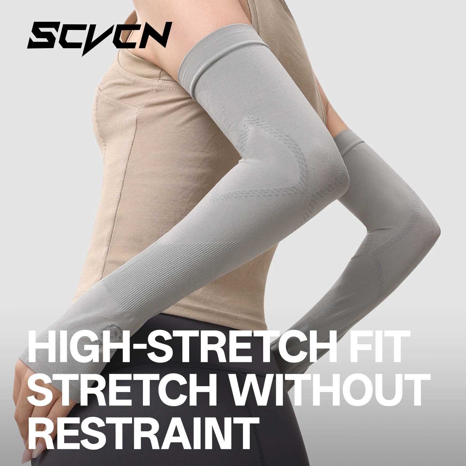 SCVCN Cycling Arm Sleeves Ice Fabric Anti-UV Sunscreen Running Sleeve Outdoor Sport Cycling Arm Summer UPF 50 Men Women Sleeves D260326