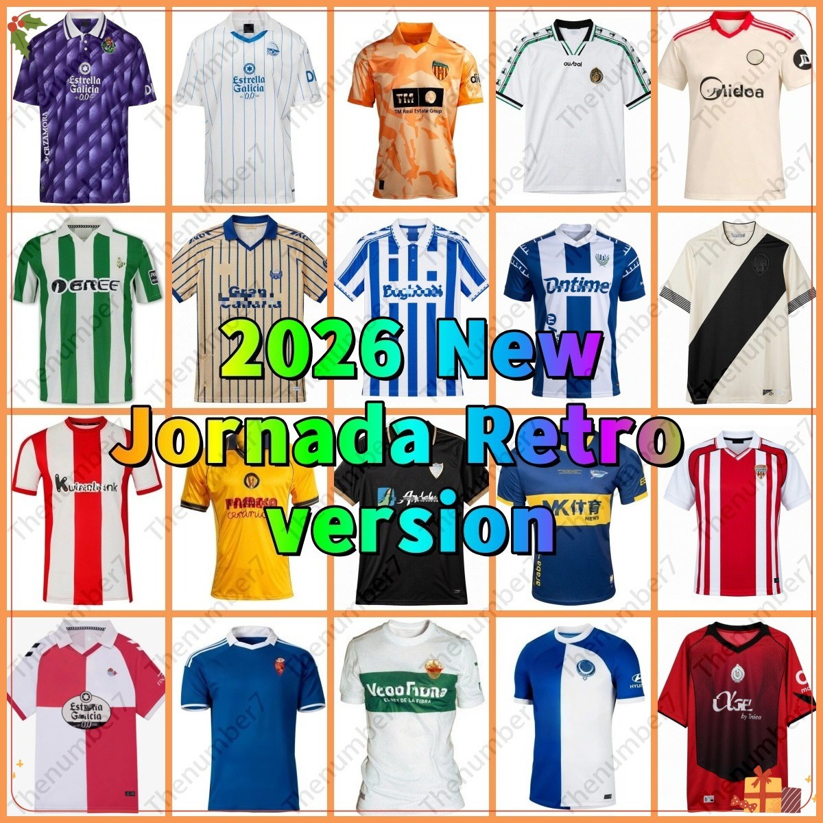 2026 Espana La Liga Retro soccer Jerseys Deportivo La Corunas Real Valladolid Sociedad Zaragoza Malaga bilbaos betiss SPAIN Jornada Retro Carnival football shirts