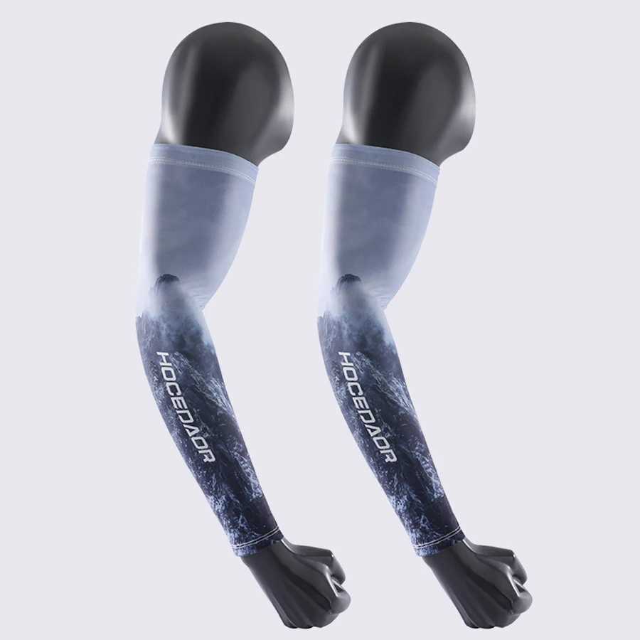 Summer Thin Sun-protective Sleeve Men Anti-UV Arm Sleeves for Driving Cycling Male Arm UV Protection Ice Silk Sleeve D260326