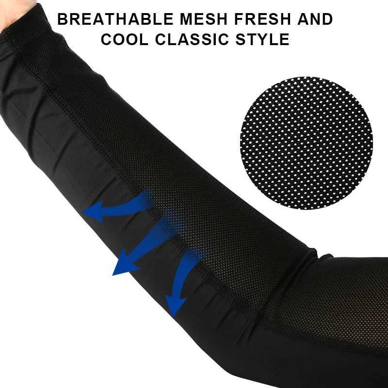 Ice Silk Sleeves Cycling Arm Sleeves Sun Protection Quick Dry Summer Outdoor Sports Running Basketball Cool Bicycle Arm Sleeves D260326