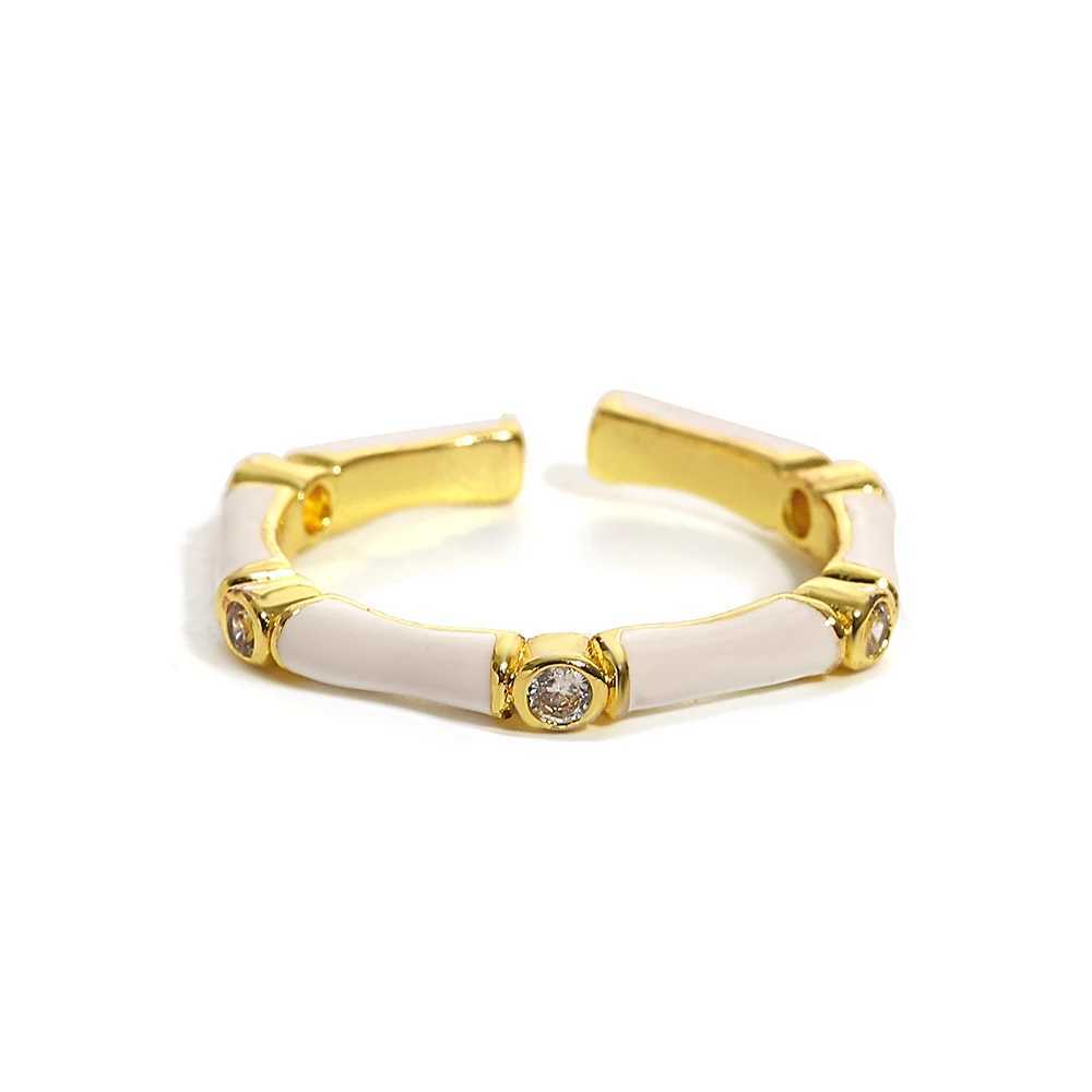 Flashbuy 2025 Bohemia Elegant Oil Drop Enamel Open Rings for Women Statement Ring Fashion Jewelry Gift H260327