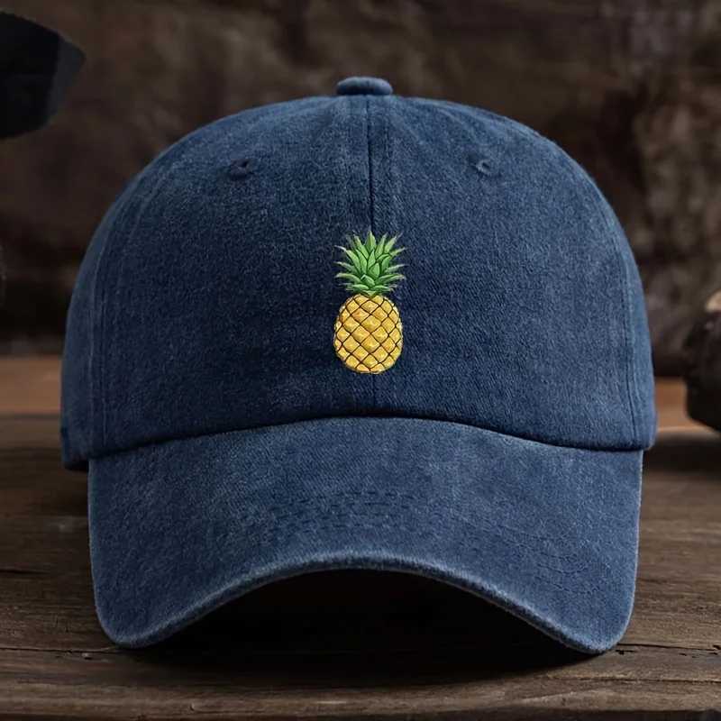 Pineapple printed baseball cap outdoor casual hat sports and daily outfit fashionable headwear street style Z260327