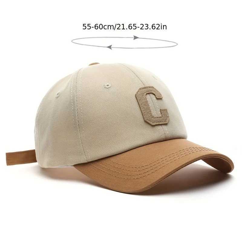 Unisex Cotton Baseball For Women And Men Casual Snapback Hat Fashion Letter C Patch Hat Summer Sun Visors Caps M260327