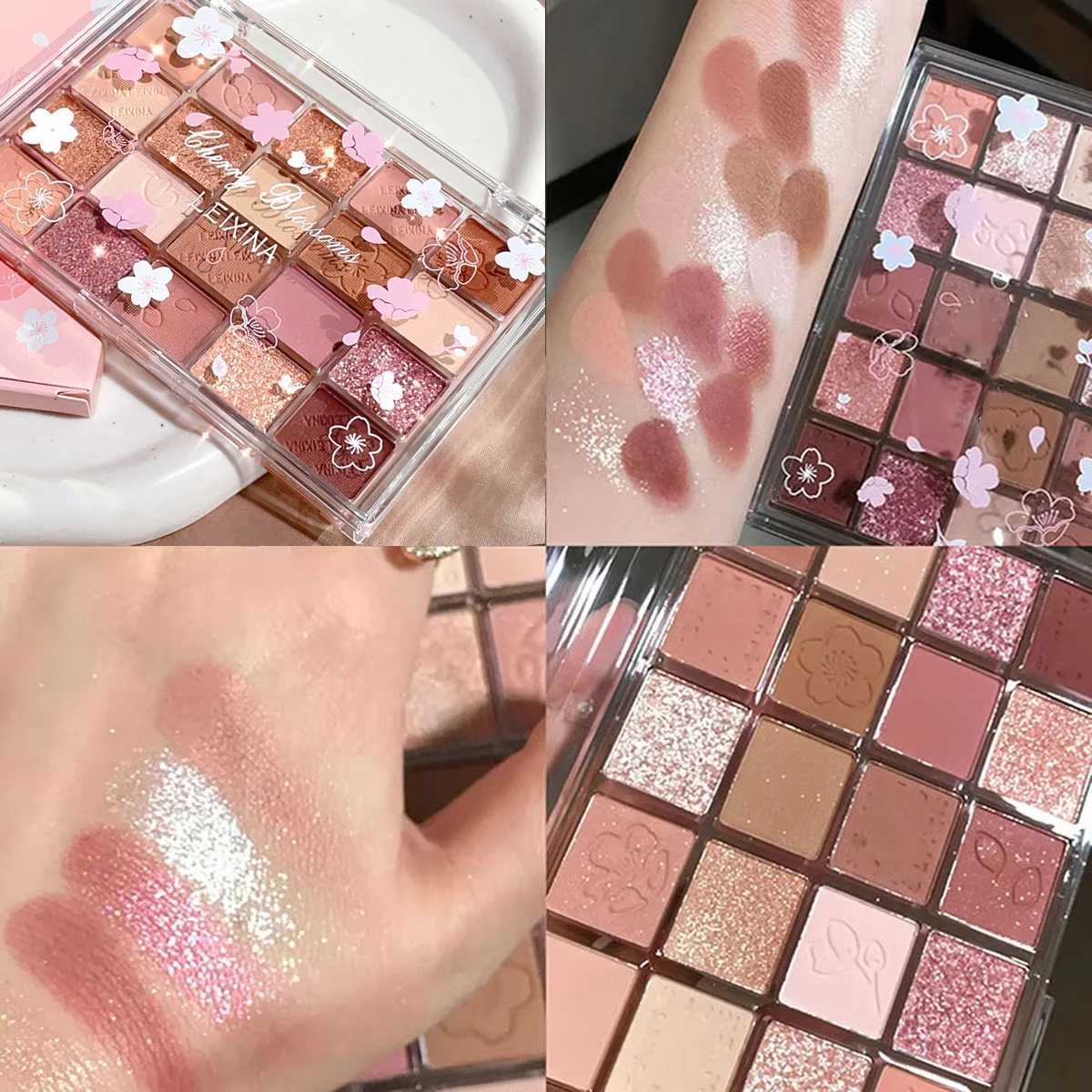 20 color eyeshadow tray matte shimmer high pigment makeup multi-color brown tone long-lasting daily wear eyeshadow H260327