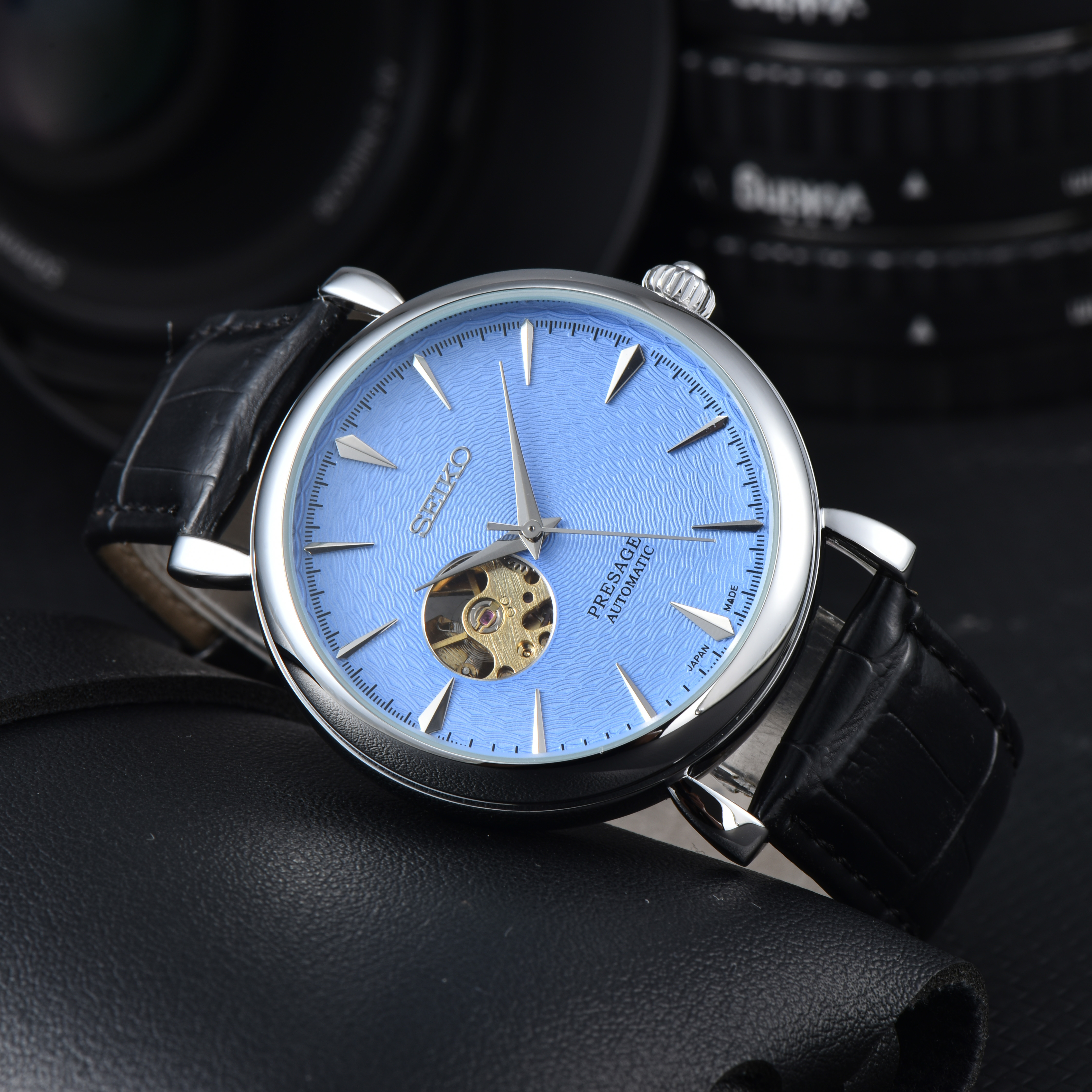 Mens SEIKOity Automatic Movement watch multifunction Wristwatch Designers Men Watches Stainless Steel Wristwatches Montre de luxe #538