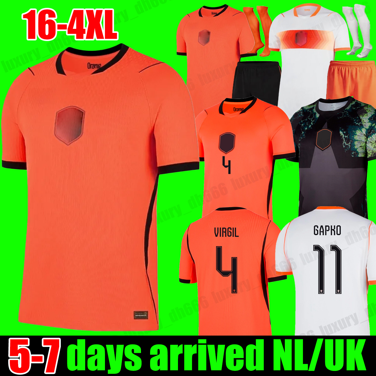 4XL nederlands elftal 2026 netherlands jersey 2026 world cup soccer jersey Dutch Holland football shirt 26 27 MEMPHIS GAKPO VIRGIL goalkeeper women men kids set xxxl