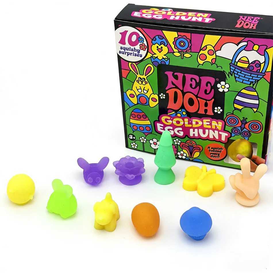 2027 Needoh Golden Egg Hunt Game Blind Box Easter Fidget With Squishy Surprise Stress Relief Squeeze For Kids Easter Par Z260327