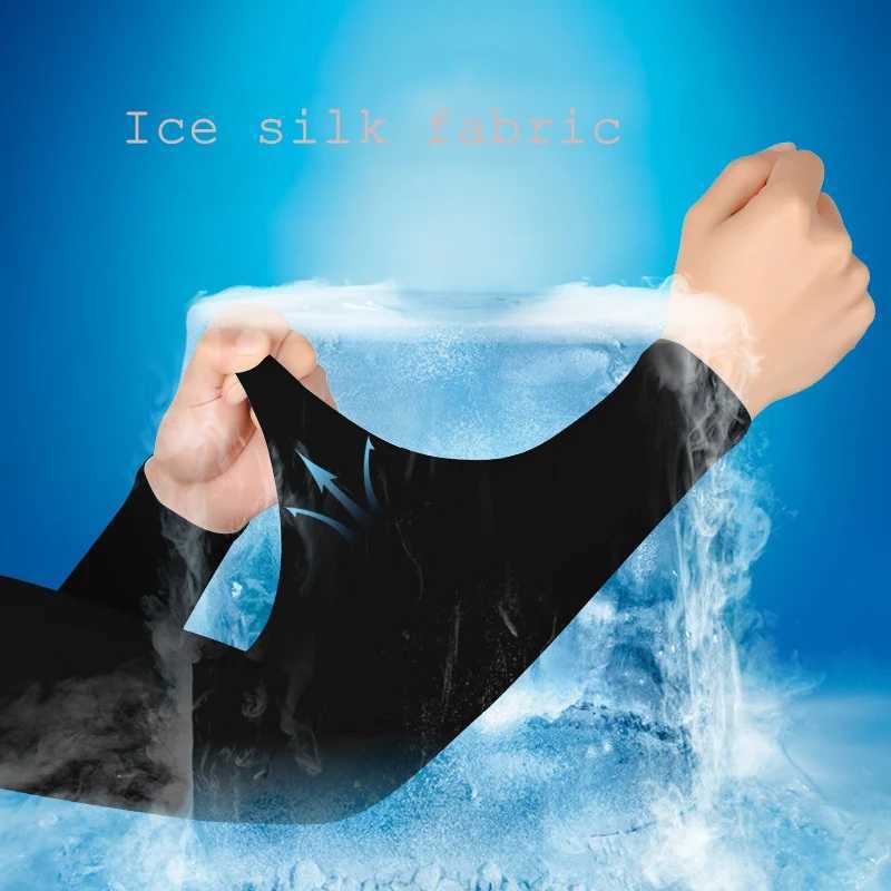 Ice Silk Bicycle Sleeves Breathable Cycling Arm Protection Outdoor Sun UV Protect Sports Road Bike Sleeves mangas para brazo D260326