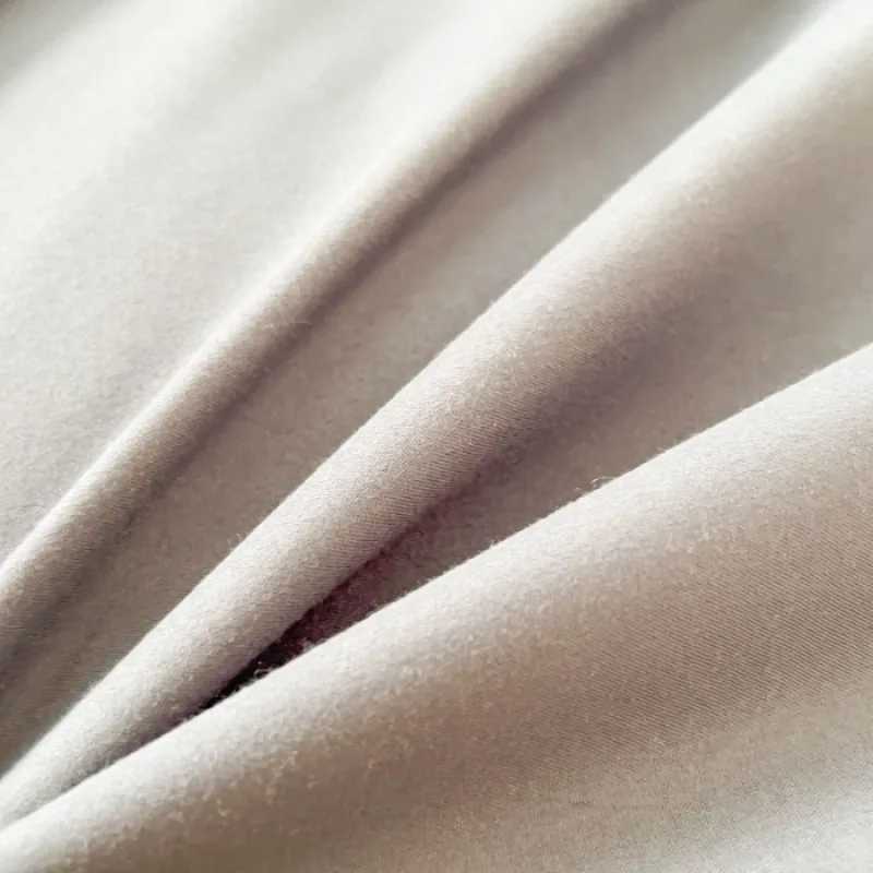 2025 new solid color abraded four-piece set of color matching sheets for home use comfortable skin-friendly and breathable H260327