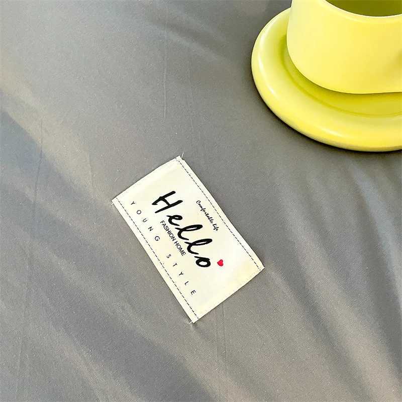 INS style high luxury solid color double-sided style single couple quilt cover soft luxury hotel apartment home bedding H260327