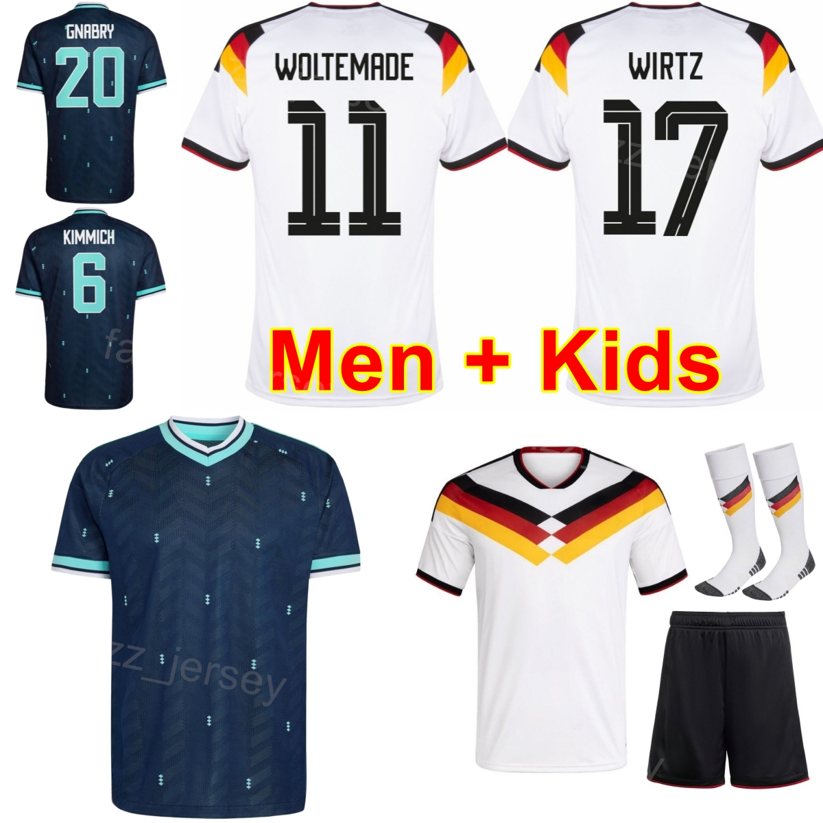 National 19 Leroy Sane Jerseys Soccer 2026 World Cup Joshua Kimmich Nick Woltemade Serge Gnabry David Raum Florian Wirtz Jonathan Tah Football Shirt Man Kids DeGuo
