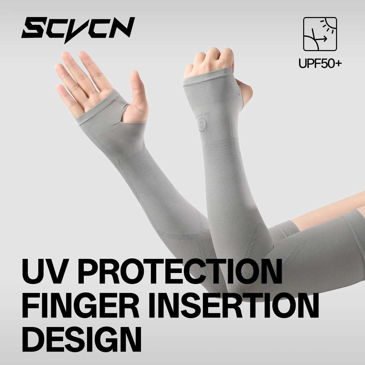 SCVCN Cycling Arm Sleeves Ice Fabric Anti-UV Sunscreen Running Sleeve Outdoor Sport Cycling Arm Summer UPF 50 Men Women Sleeves D260326