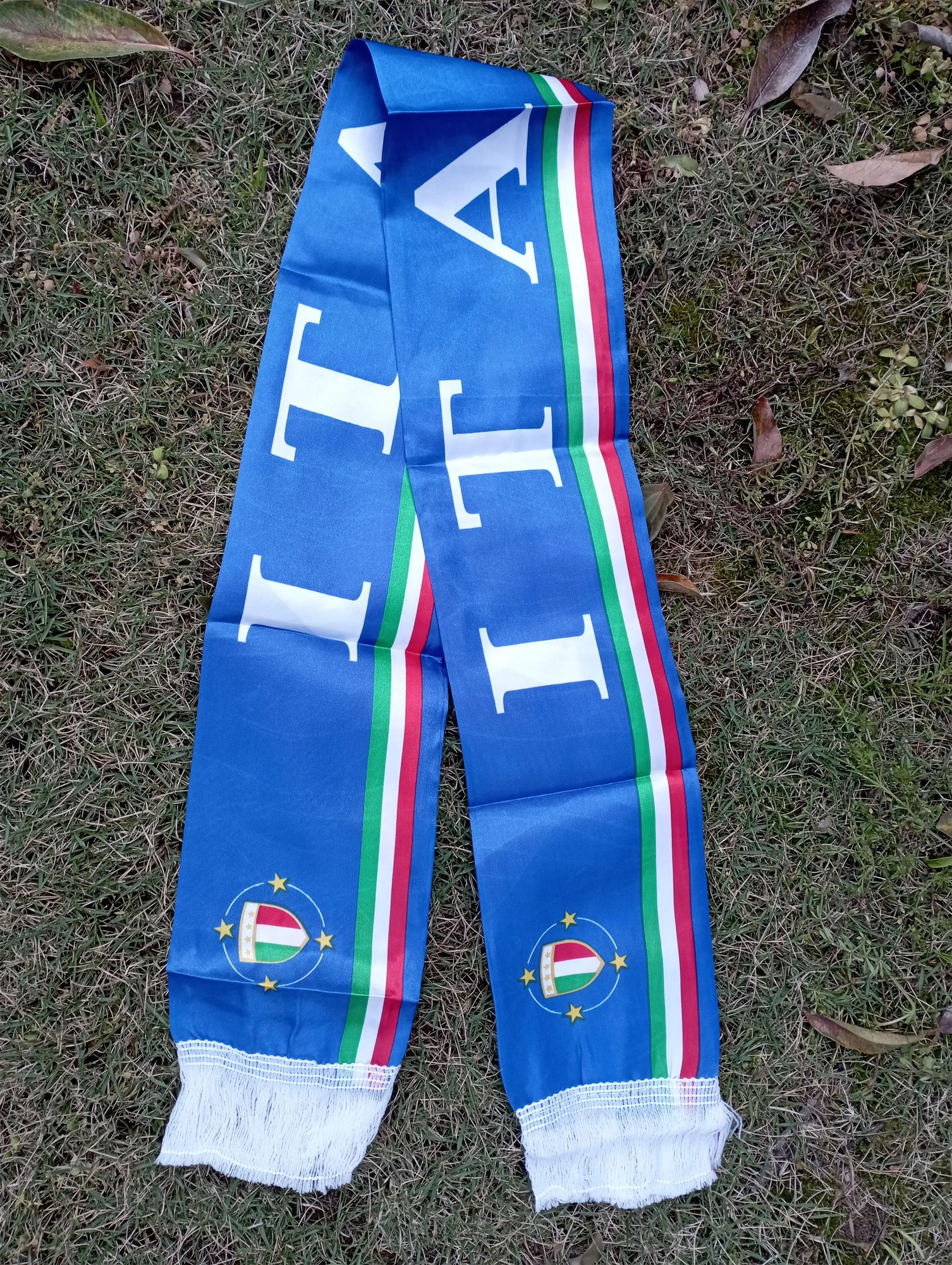 Aerlxemrbrae 13140cm Italy scarfdouble printed Italia flag Stain Football Soccer Italian National Flag Scarf sport 260325