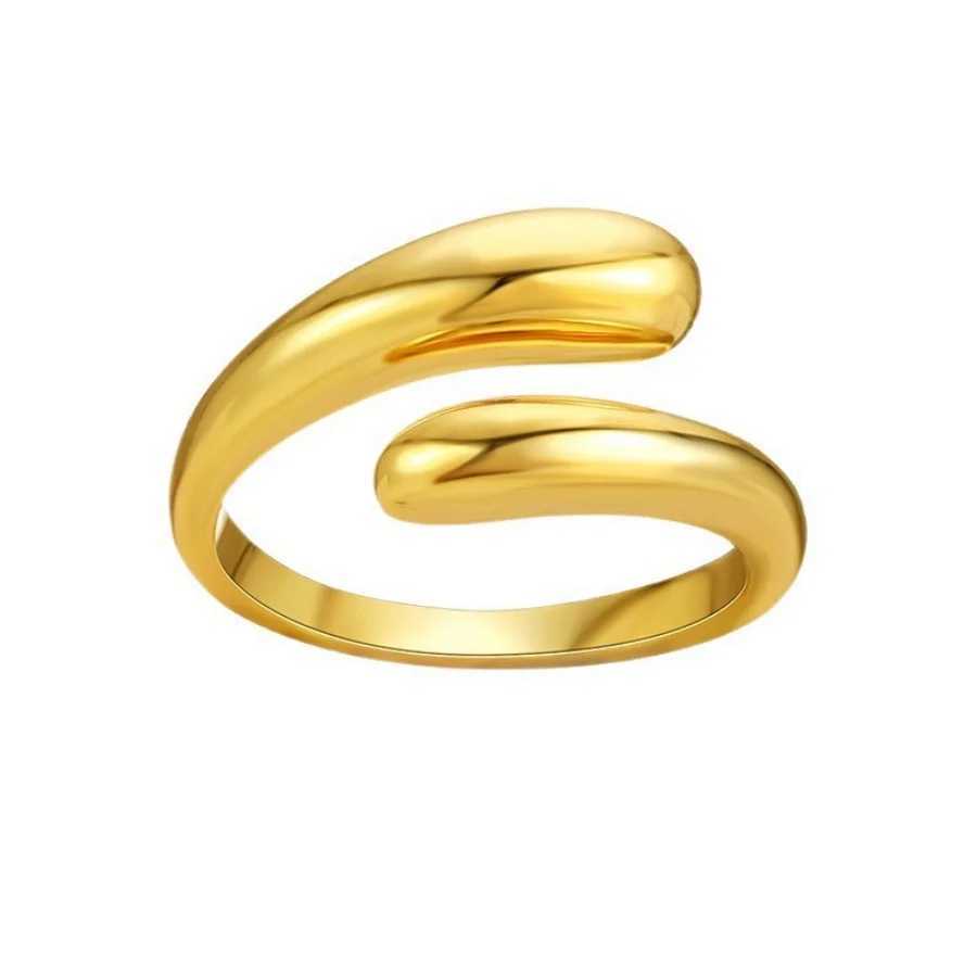 European American Fashion S925 Sterling Silver Minimalist Openwork Geometric Ring Womens Unique Hip-Hop Open-Style Silver Jew H260327