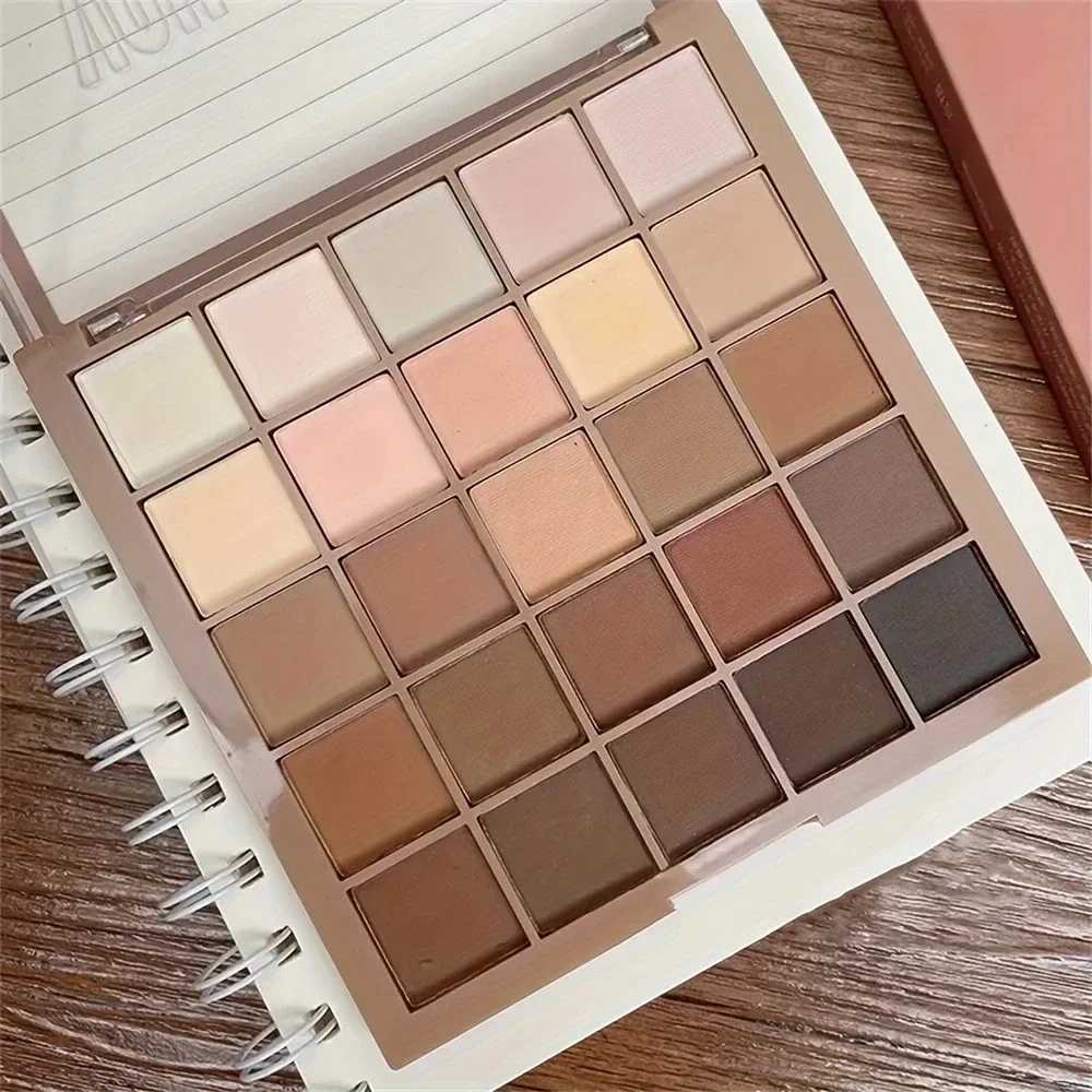 25 Color Eyeshadow Palette Natural Gray Brown Earthy Tone Coffee Chocolate Style Makeup Shadows for Eyes Make Up Women Cosmetics H260327