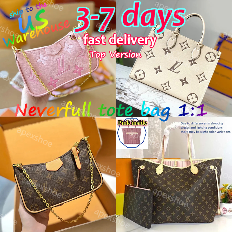 designer bag 1:1 old flower shoulder bag luxury neverfull tote bag purse crossbody bag MM GM 2 size wallet on chain bag adjustable strap top handle bag wallet for women