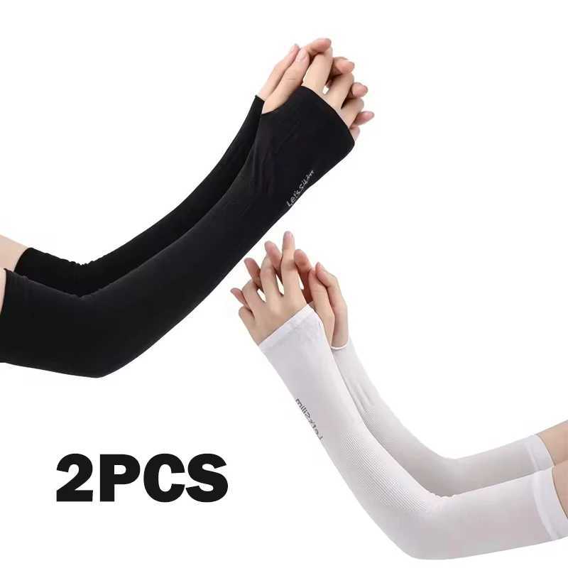 Summer Thin Cycling Ice Silk Sleeves for Men and Women Outdoor Sports Driving UV Protection Cycling Arm Covers D260326