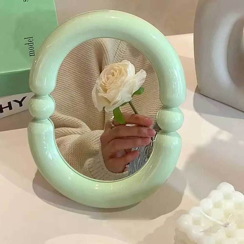 Creative Candy Color Makeup Mirror High-definition Adjustable Beauty Mirror Thickened Table Mirror Student Dormitory H260327