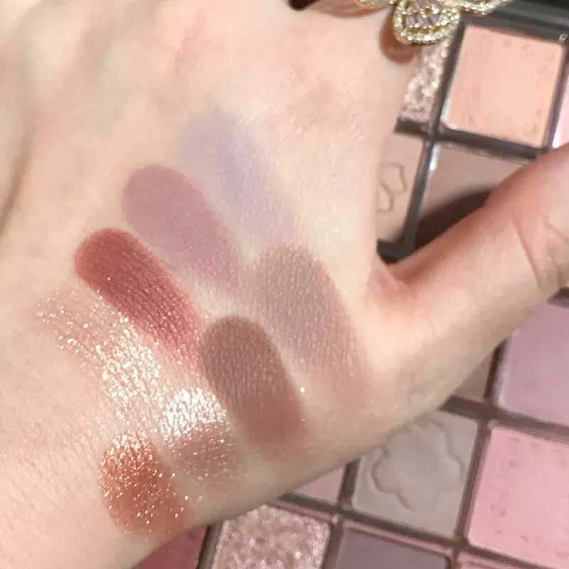 DIKALU Evening Cherry Dance Eyeshadow Tray 20 Color Large Plate Pearl Matte Bright Milk Tea Color Affordable Spring H260327