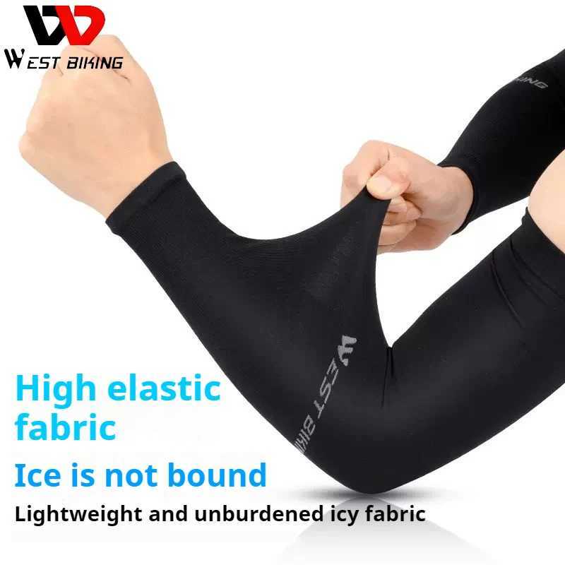 WEST BIKING Ice Silk Sports Sleeves for Bicycle Outdoor Travel Sun Protection UV Protection Fitness Sports Quick Drying D260326