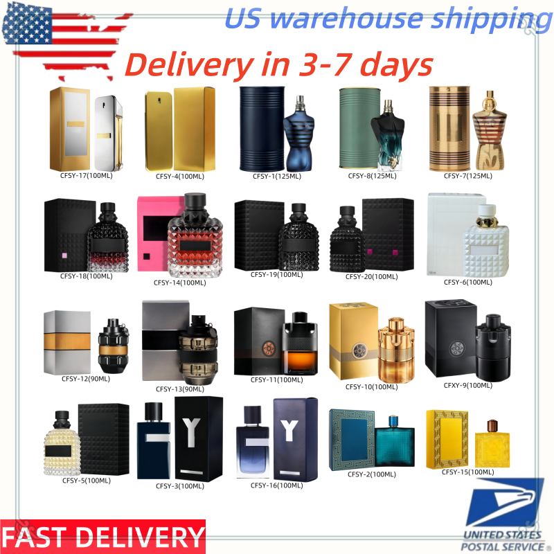 Perfume men's perfume women's perfume cologne EDP EDT fragrance perfume spray designer perfume US warehouse quick delivery