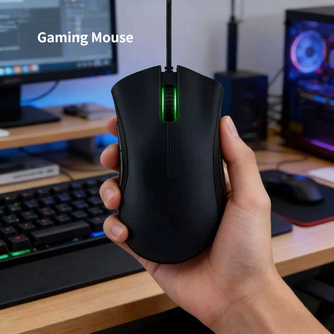 Gaming Wired Mouse 6400DPI Optical Sensor Professional Player Recommended Birthday Graduation Gift D260327