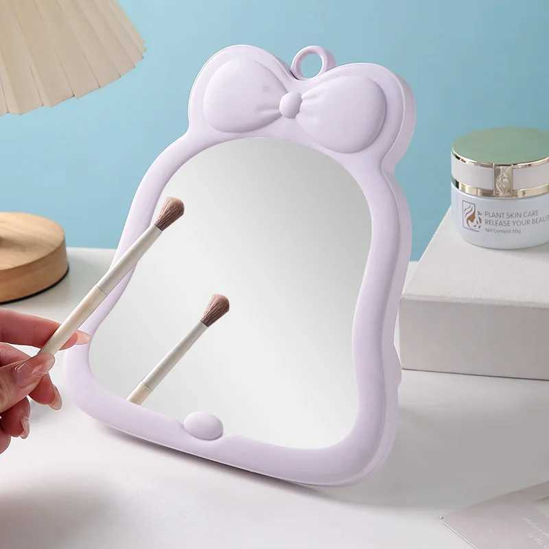 Design Small Mirror Makeup Travel Portable Macrame Creative Mirror Kawaii Dorm Standing Espelho Decorativo Home Decoration H260327