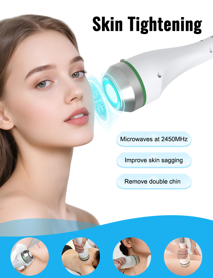 3 in 1 Vertical 2.45GHz Microwave freeze wave Therapy Machine face lifting Anti-Aging Slimming skin Lifting Weight Loss shaping beauty Machine