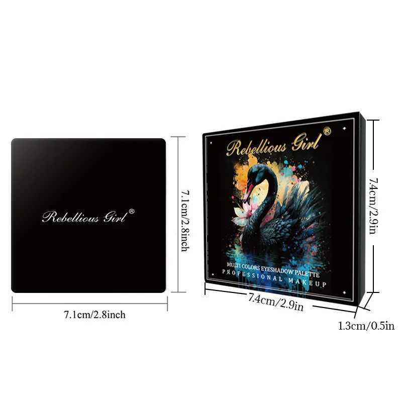 9 Colors Smokey Matte Glitter Eyeshadow Palette Punk Shimmer Shiny Eye Shadow Cosmetic Cool Toned Gray Black Eye Pigment Palett H260327