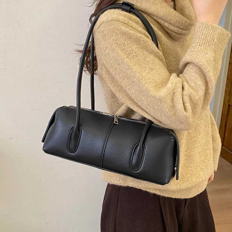 MOODS Retro Underarm Shoulder Bags For Women PU Leather Pure Color Commute Satchel Bag 2025 Winter New Luxury Designer Handbags C260327
