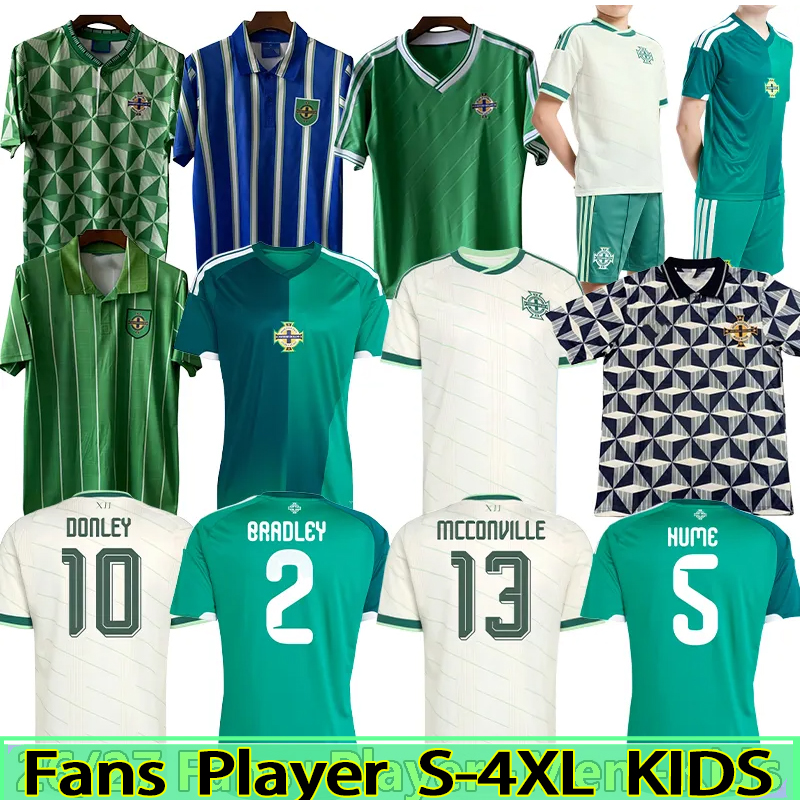 Northern Ireland jersey 2026 27 World Cup Mens Home away uniform Fans player 26 27 soccer jerseys men kids set football shirts home green away white top kit 3XL 4XL