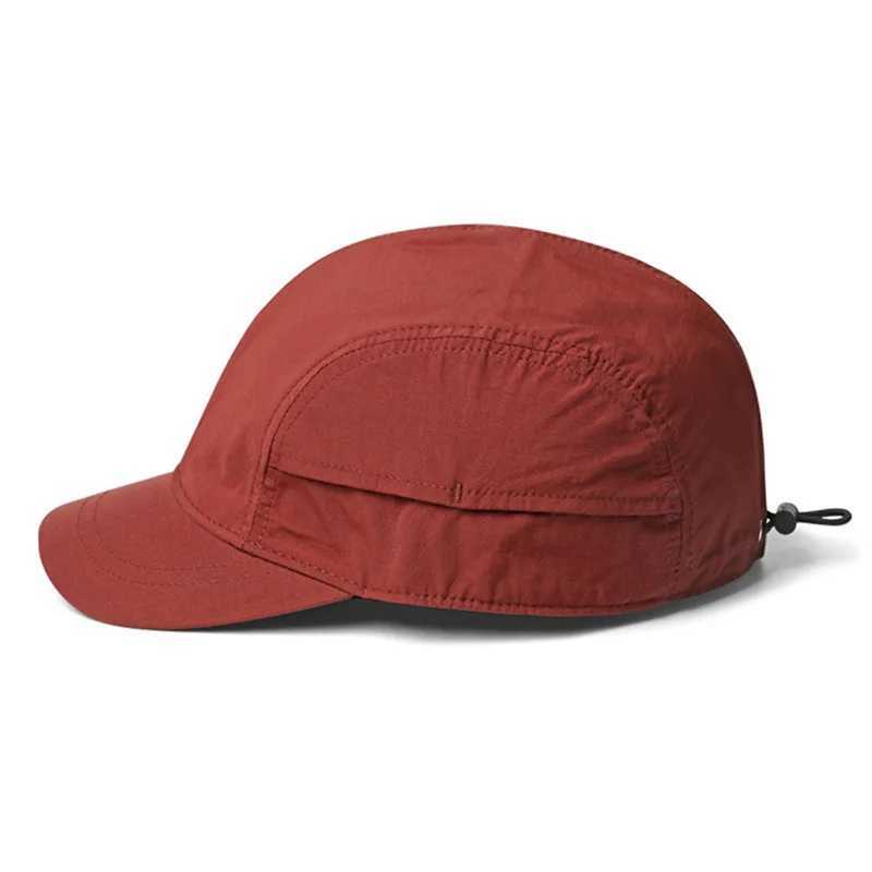 Short-brimmed solid color baseball Lightweight Quick-Dry Polyester AdjustabLE Closure Sun PROtection BreathabLE Brim M260327