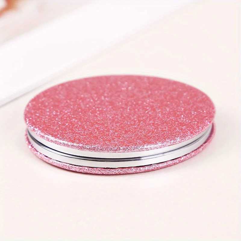 Double-sided Compact Folding Makeup Mirror for Travel - Portable Handheld Beauty Mirror with FlashWomens Gift Pocket-Sized H260327
