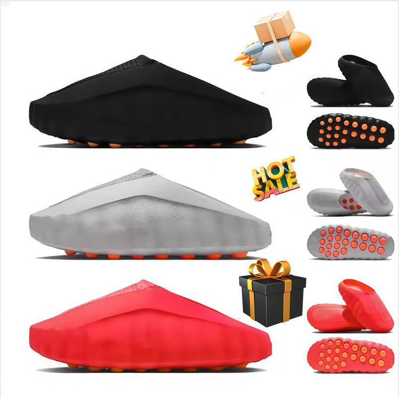 Designer Mind 001 002 Slides Shoes Men Women Sneakers Running Shoes Tech Comfortable Trainer Slippers Black Red Bone Light Smoke Grey Size 36-47