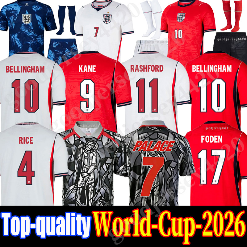 england jersey 26 27 World Cup 2026 Soccer Jerseys football tops shirt BELLINGHAM kits BECKHAM KANE SAKA RICE FODEN PALMER RASHFORD National Team Kids maillot de foot