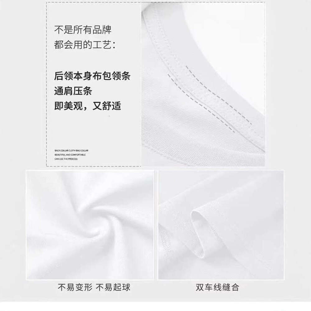 Exclusive foreign trade, new summer model pure cotton printed short-sleeve T-shirt for men, round neck, brand, fashionable, loose and trendy tee
