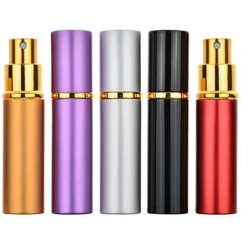 5/PCS 10ml Aluminum Perfume Bottle Refillable Travel Perfume Atomizer Mini Spray Bottle Empty Parfume Atomiser Sprayer 260318