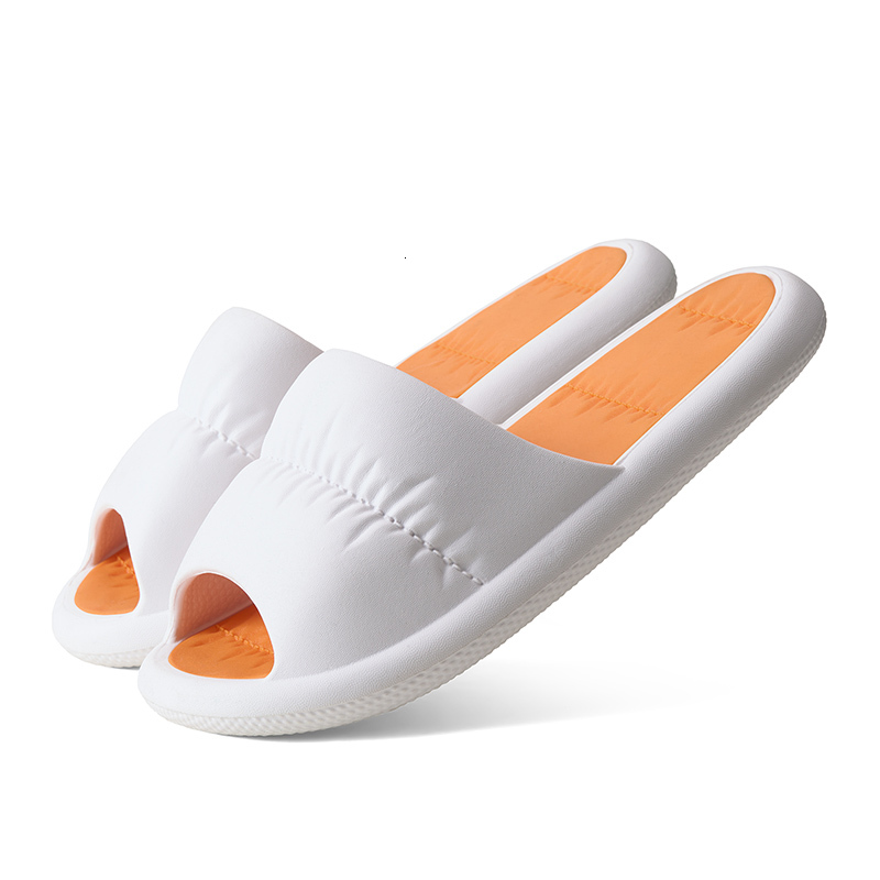 Design Slippers Trendy Casual Sandals EVA Slides For Home Sandals Acupressure Massage Slippers Non Slip Fashion Gifts Solid Slide Daily Outfit 8858A-2