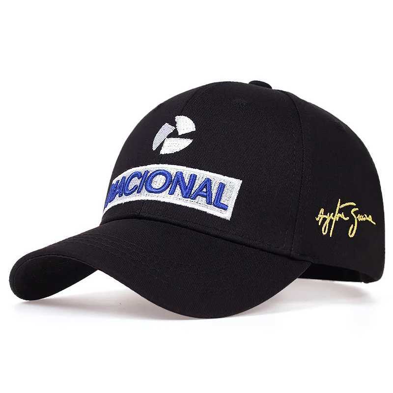 New Ayrton Senna Racing Driver Fashion Embroidery Hat Outdoor Sun Protection Baseball Casual Hat Sports Hat M260327