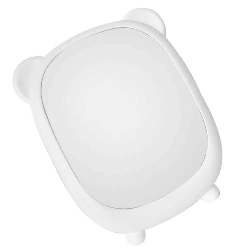 1Pcs Cartoon Tabletop Makeup Mirror White Stable High Definition Desktop Dresser Vanity Small Dormitory Shaving Skin H260327