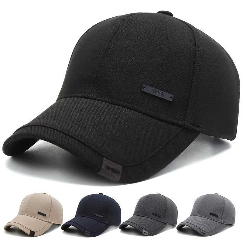 New Style Mens Korean-style Fashionable Baseball Made of Cotton and Polyester with A Simple Design and A Wide Brim M260327