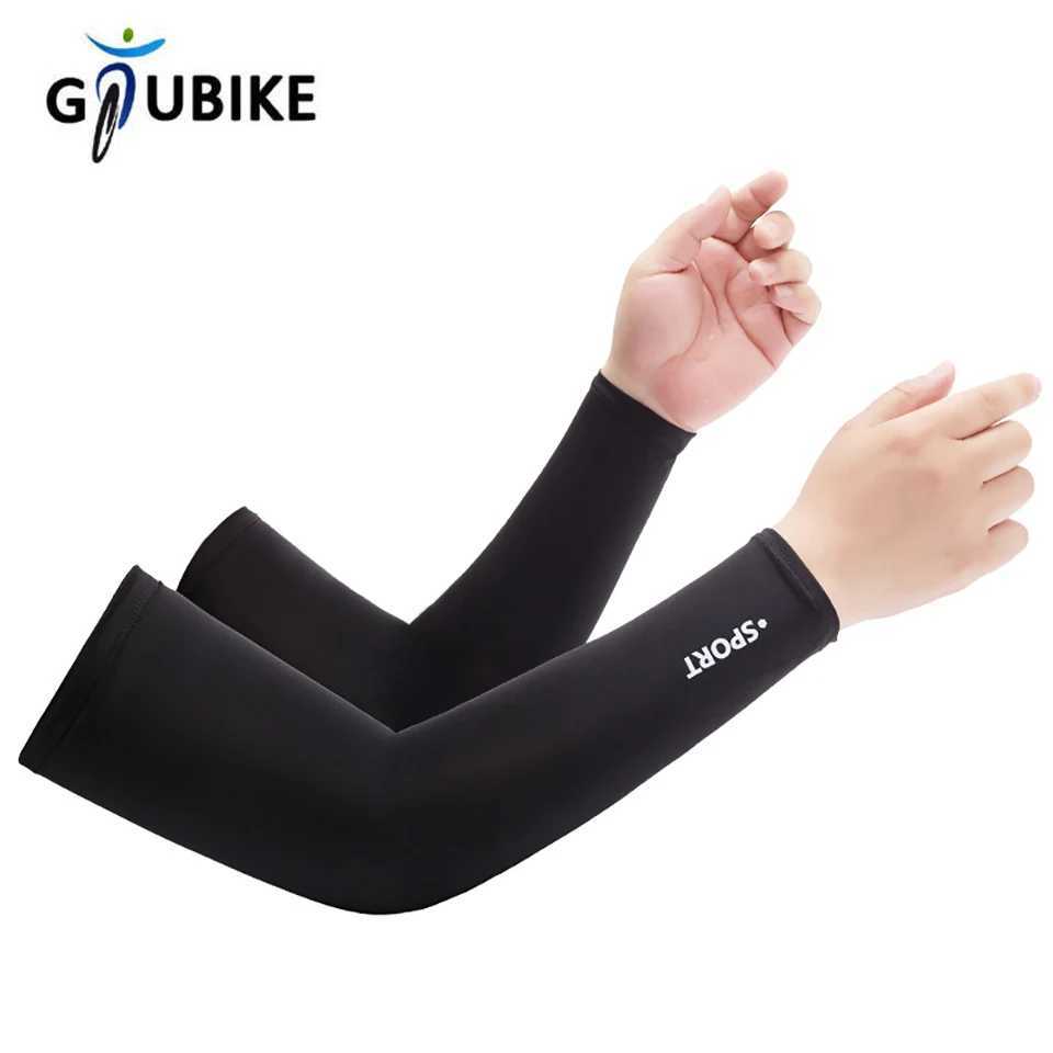 GTUBIKE 1Pair Summer Cool Feeling Arm Sleeves Women Cycling Running Fishing Oversleeve Men Breathable Ice Silk Sunscreen Unisex D260326