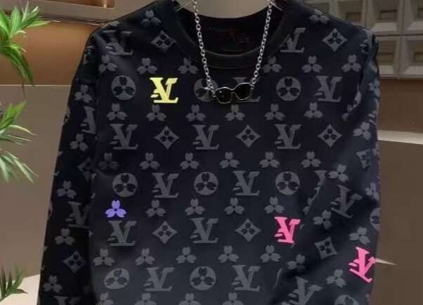 2025 Letter Print Autumn Foam Men's Casual New Sweatshirt Long Sleeve Round Neck Trendy Fashion Top Asia Size
