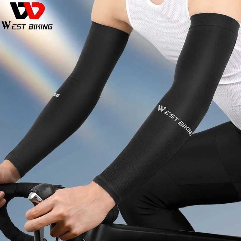 WEST BIKING Ice Silk Sports Sleeves for Bicycle Outdoor Travel Sun Protection UV Protection Fitness Sports Quick Drying D260326