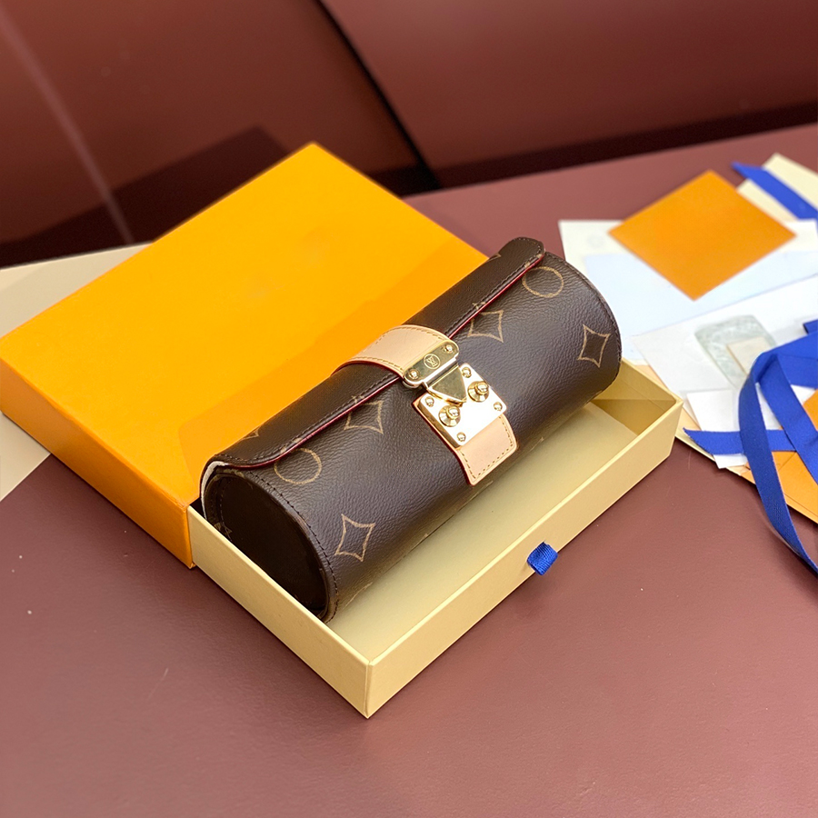 Designer Watch Box Jewelry Box Retro Genuine Leather Watch Cases Watch Accessories Fashion Box Multi Portable Cases Mens Womens Classic Watch Boxes