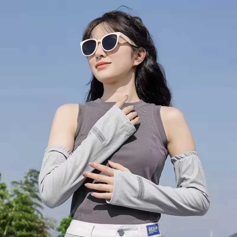 2 Pairs Oversized Ice Sleeves For Men Women Summer Outdoor Loose Sleeves With UV Protection Large Sleeves Driving Outdoor Gloves D260326