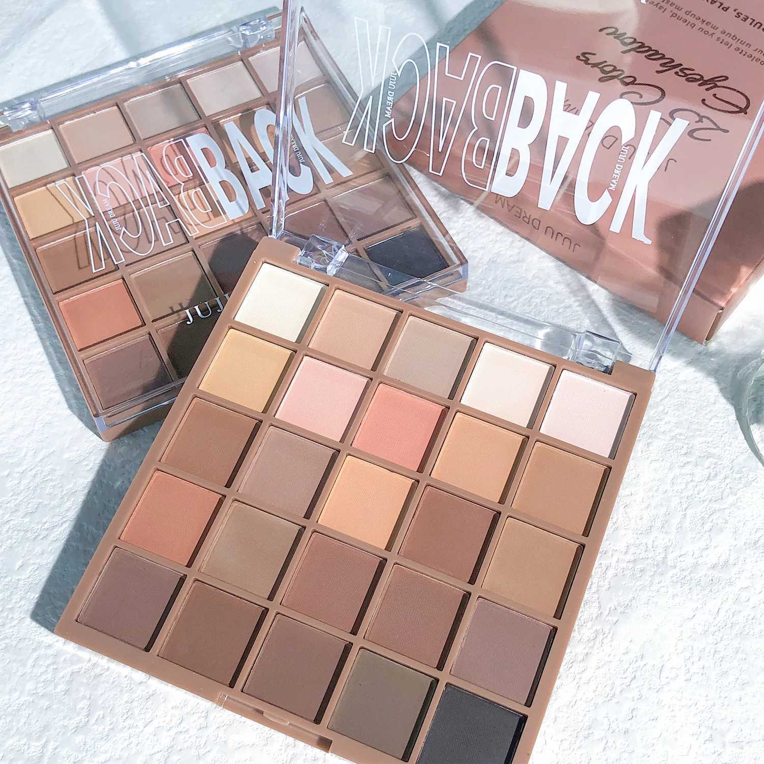 Eyeshadow palette in 25 colors matte brown nude multi-color eyeshadow high color rendering waterproof and sweatproof daily e H260327