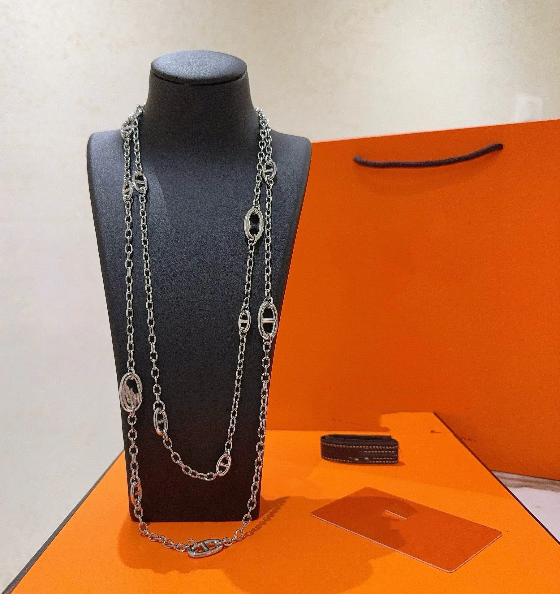 Designer necklaces for woman luxurious Pendants necklace jewelry fashion highend S925 silver H Brand bag with full diamonds necklace with box