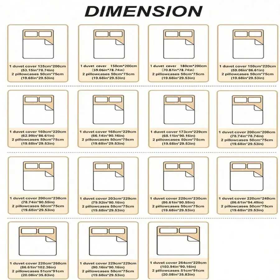 3-Piece Polyester Floral Print Bedding Set with 2 Pillowcases Duvet Cover H260327